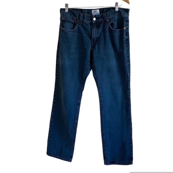 Vintage Levis 501 Jeans Men 34 Dark Wash Zipper Fly 100% Cotton Made Mexico - Picture 1 of 16